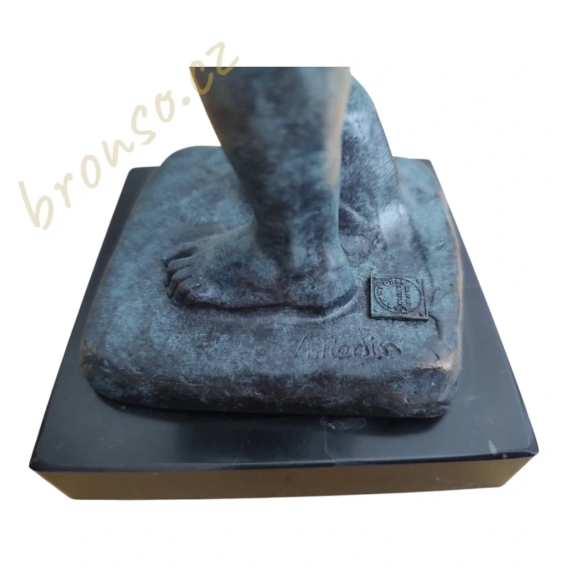 Adam – bronzová socha Rodin, stvoření člověka – umělecká dekorace