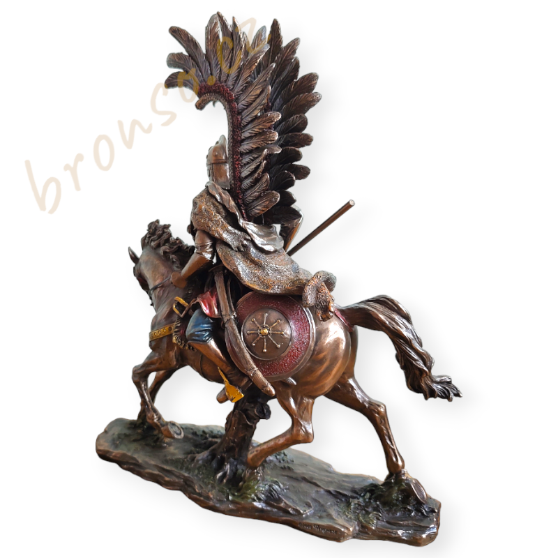 Polský husar na koni – soška Veronese, historická dekorace, WU74521A4