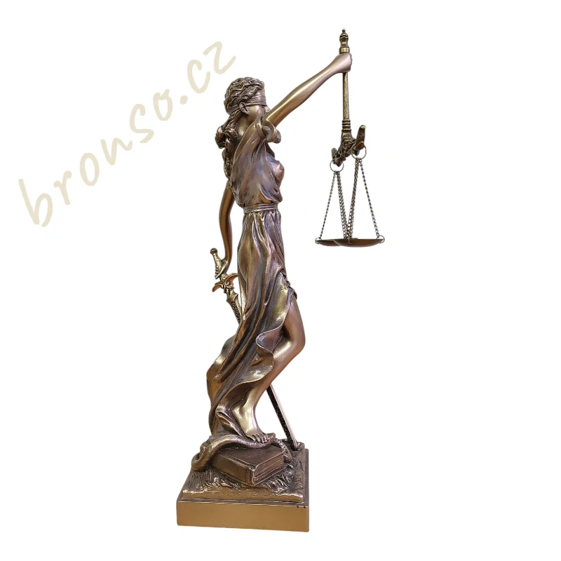 Spravedlnost - bohyně Themis soška Veronese, dárek pro právníka, WU71832A4