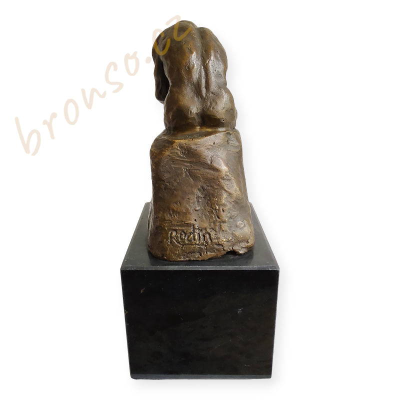 Myslitel – The Thinker, Le Penseur – bronzová soška podle Augusta Rodina, klasická umělecká dekorace