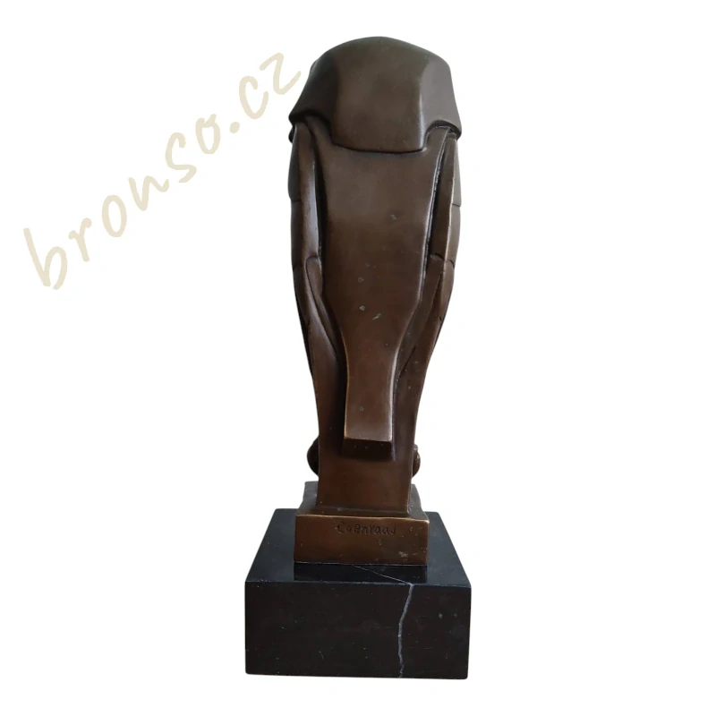 Sova – bronzová socha sovy – Art Deco, Johan Coenraad Altorf