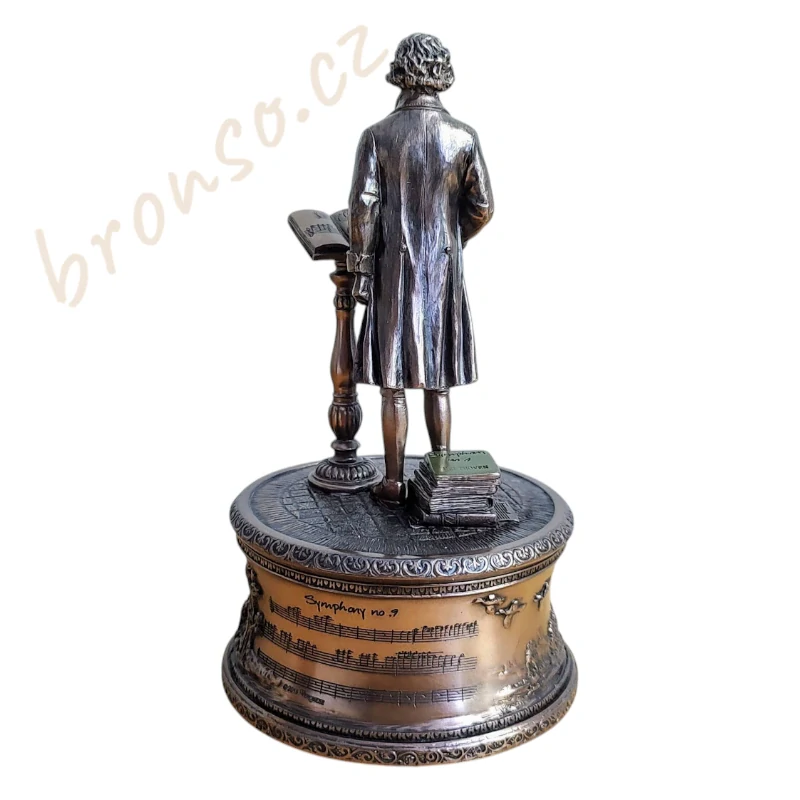 Ludwig van Beethoven – hrací skříňka, soška hudebníka, umělecká dekorace, Veronese WU76170A4