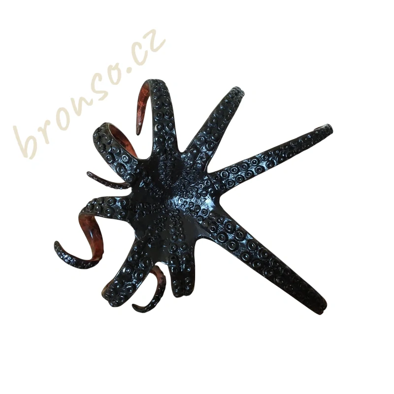 Chobotnice – bronzová socha, oceánská ručně vyrobená soška jako dekorace do interiéru