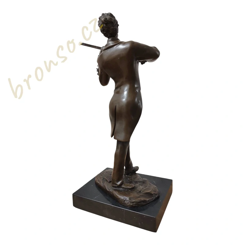 Bronzová socha Houslista – Strauss
