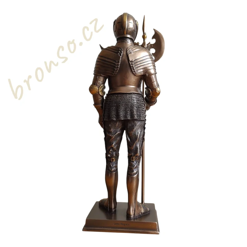 Soška rytíře s halapartnou – dekorativní figurka válečníka Veronese WU74095A4
