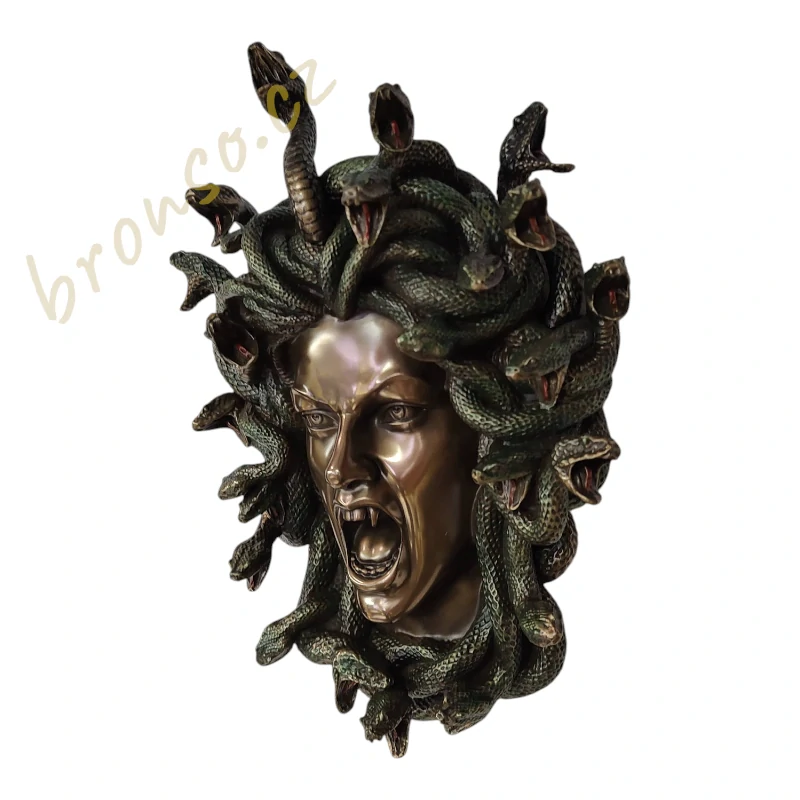 Medúza – dekorativní maska Gorgony s hady | Řecká mytologie – Veronese WU77743V4