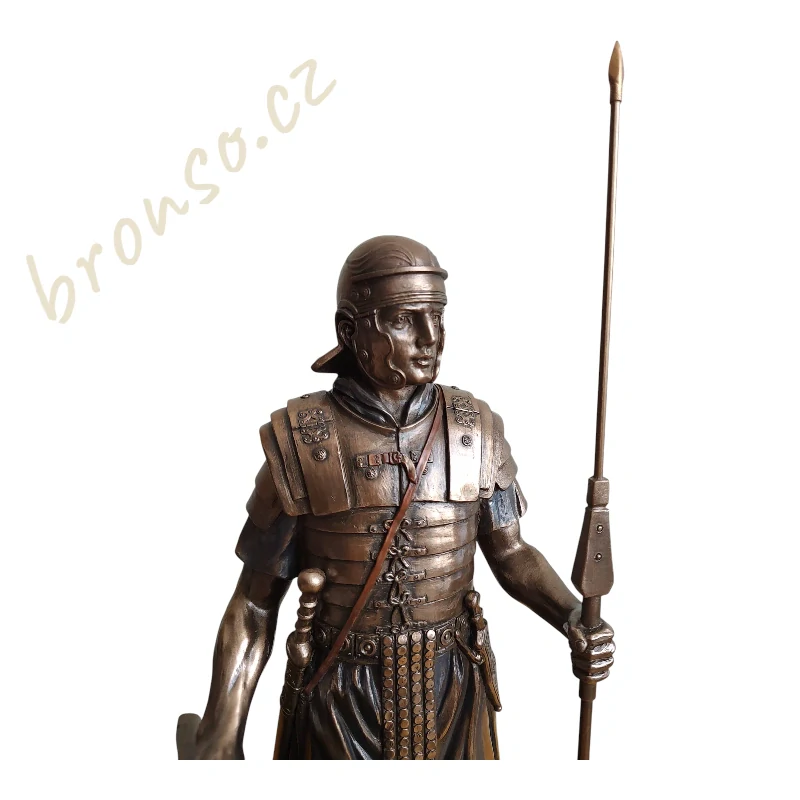 Římský voják s kopím a štítem – Stylová historická dekorace Veronese WU76048A4