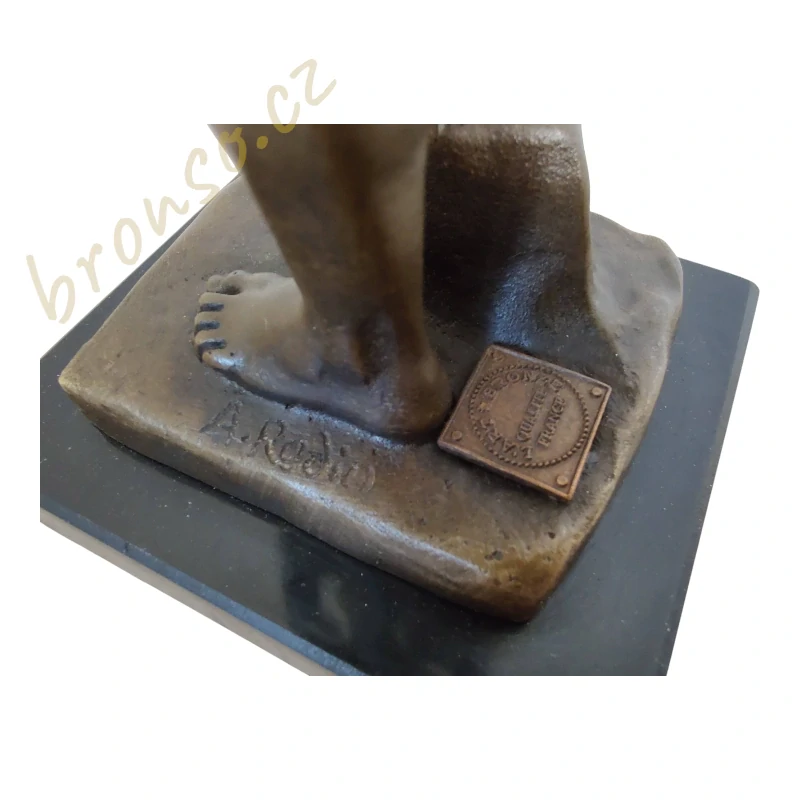 Adam - Stvoření člověka - Bronzová soška - Rodin