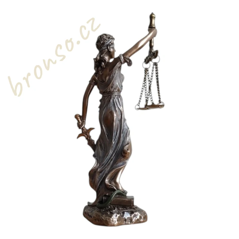Bohyně spravedlnosti Justitia se váhami a mečem Veronese WU78136A4
