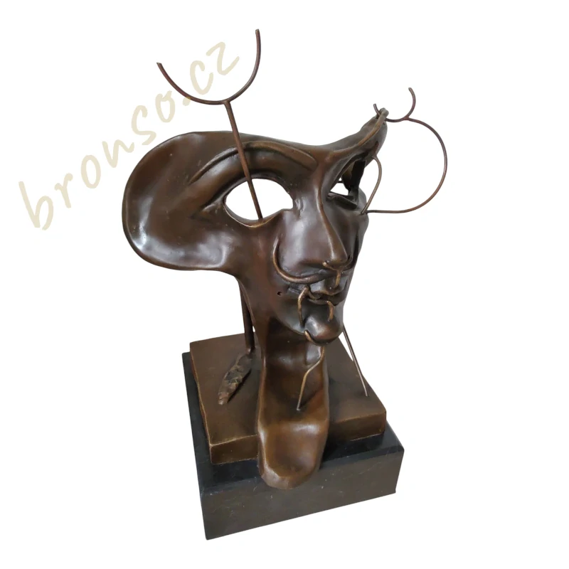 Salvador Dalí - Autoportrét - Bronzová socha
