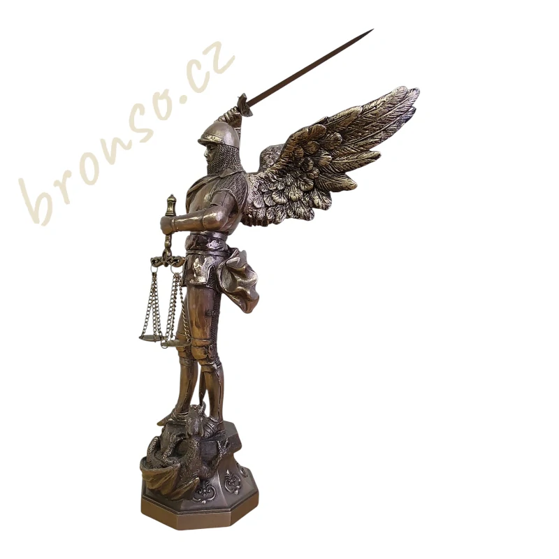 Archanděl Michael s váhami a drakem – symbol spravedlnosti a ochrany, Veronese WU78258A1