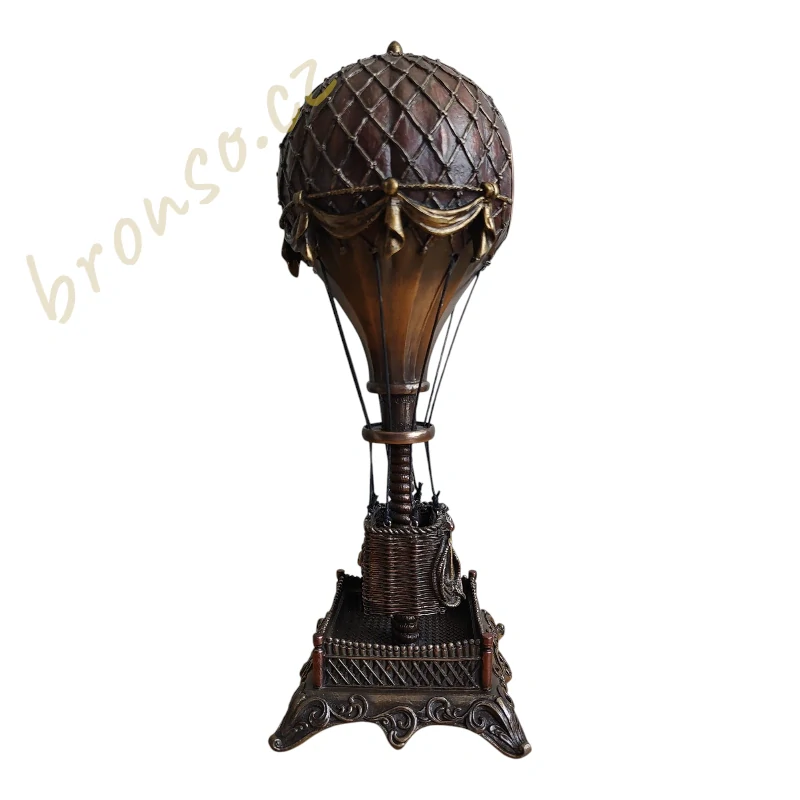Stolní hodiny horkovzdušný balón – dekorativní hodiny, Veronese WU76967A4