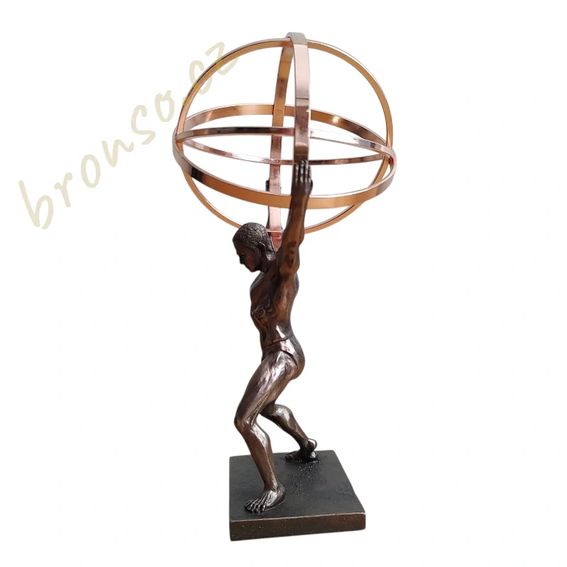 Atlas s globem – dekorativní soška řeckého titána Veronese WU76696A4