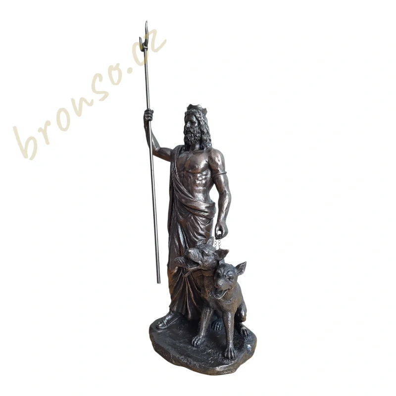 Hades s Kerberem – bronzovaná figurka řeckého boha podsvětí, Veronese WU76388A1