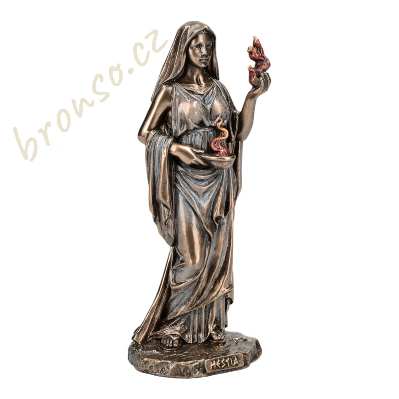 Hestia s posvátným plamenem – figurka řecké bohyně, Veronese WU78204A4