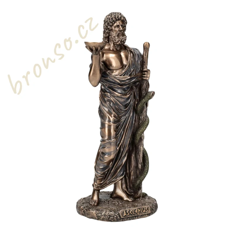 Asklépios – bůh lékařství a uzdravování figurka Veronese WU78205A4