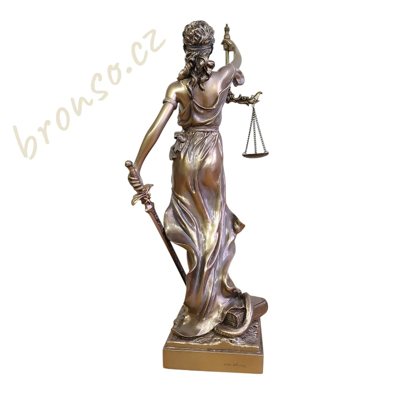 Spravedlnost - bohyně Themis soška Veronese, dárek pro právníka, WU71832A4