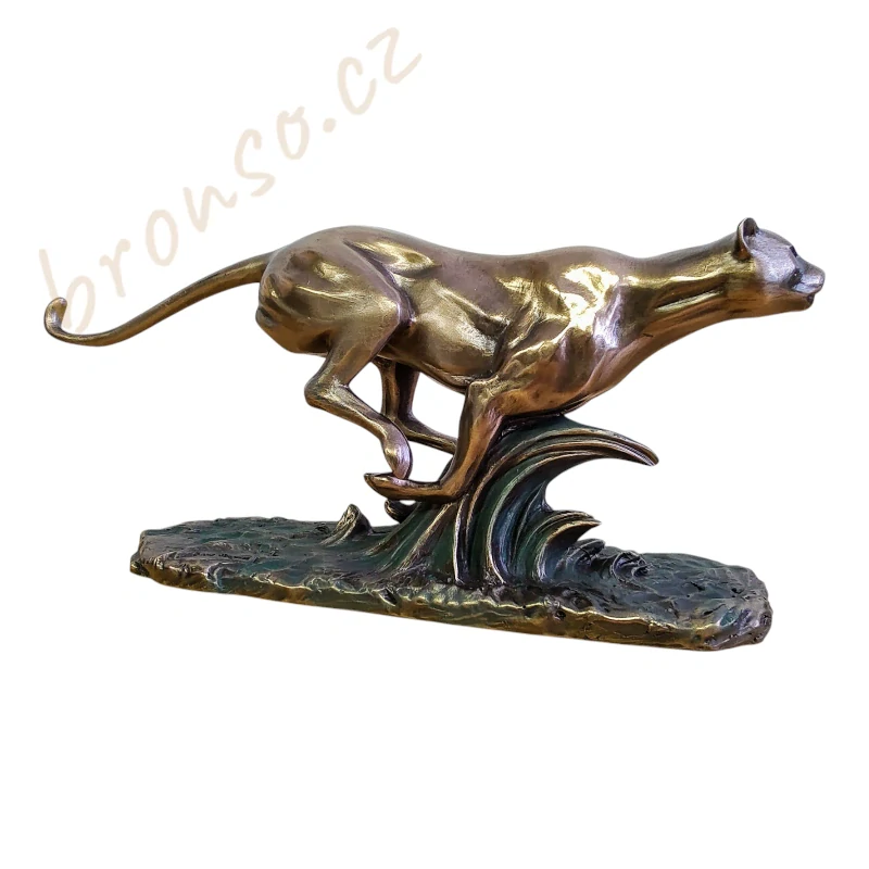 Gepard v běhu – figurka běžící šelmy, Veronese WU77416A4