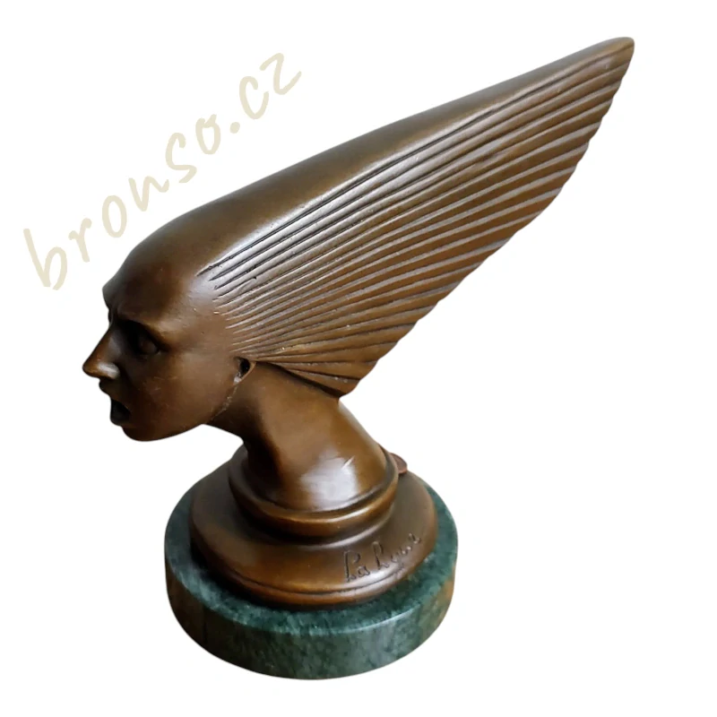 Bronzová soška Victoire Duch větru ve stylu Art Deco – Spirit of the Wind