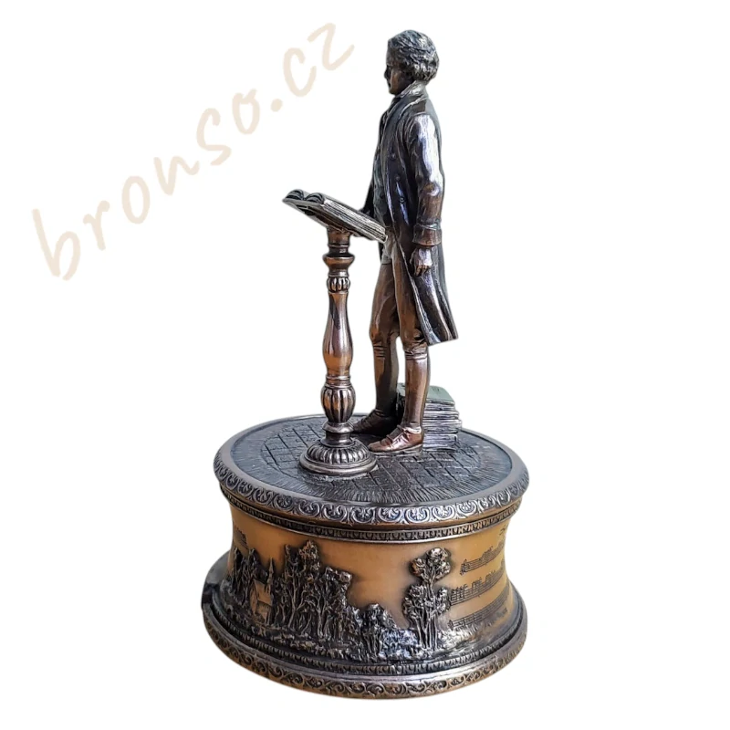 Ludwig van Beethoven – hrací skříňka, soška hudebníka, umělecká dekorace, Veronese WU76170A4