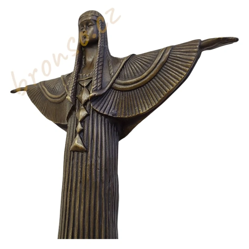 Credo – Art Deco bronzová socha, elegantní ručně vyrobená umělecká dekorace