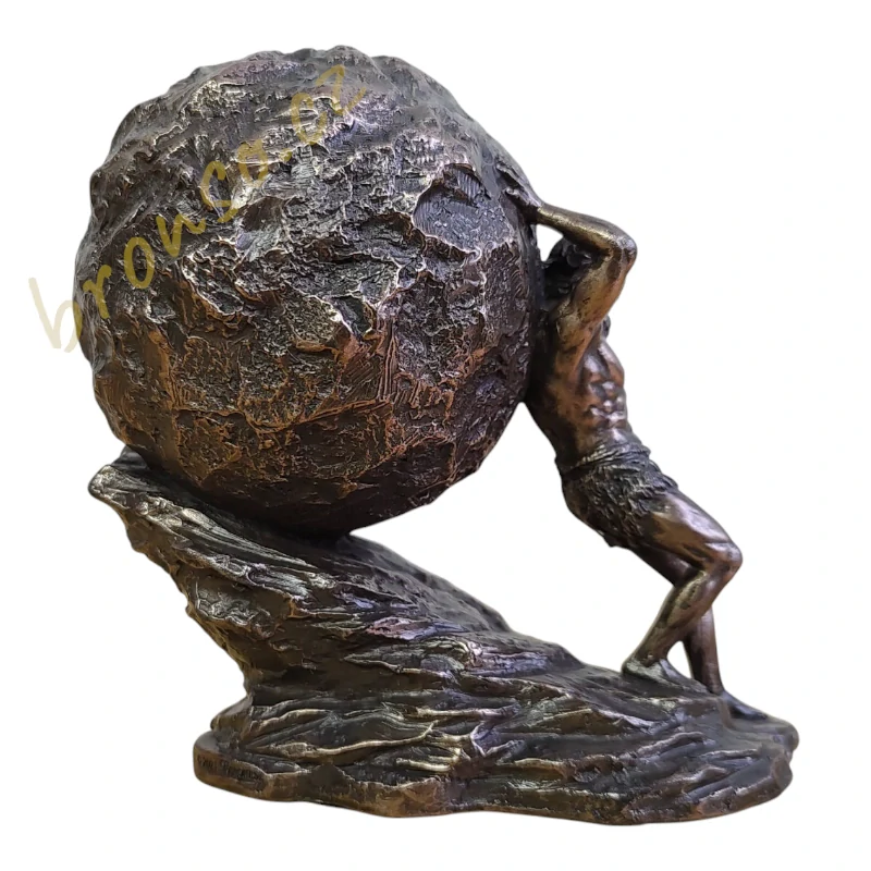 Soška Sisyfos – řecká mytologie, symbol vytrvalosti a lidského úsilí, dekorace do pracovny, Veronese WU77845A1