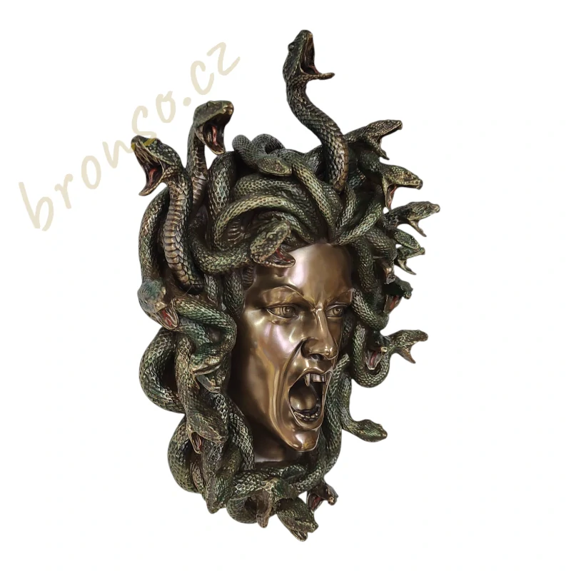 Medúza – dekorativní maska Gorgony s hady | Řecká mytologie – Veronese WU77743V4