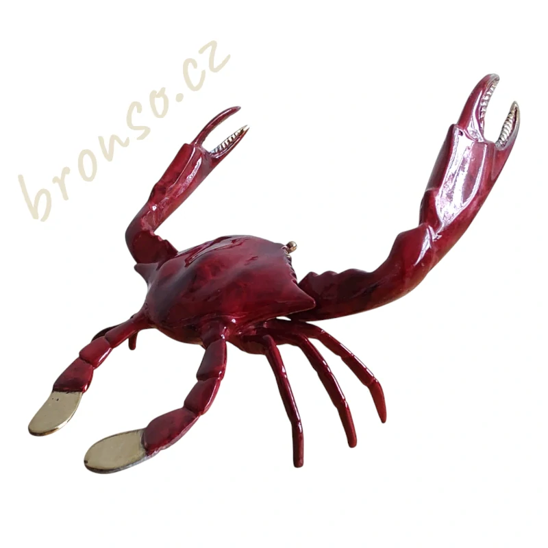 Krab – bronzová soška do interiéru i exteriéru | Námořní a pobřežní dekorace