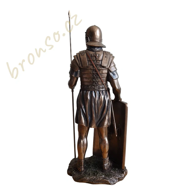Římský voják s kopím a štítem – Stylová historická dekorace Veronese WU76048A4