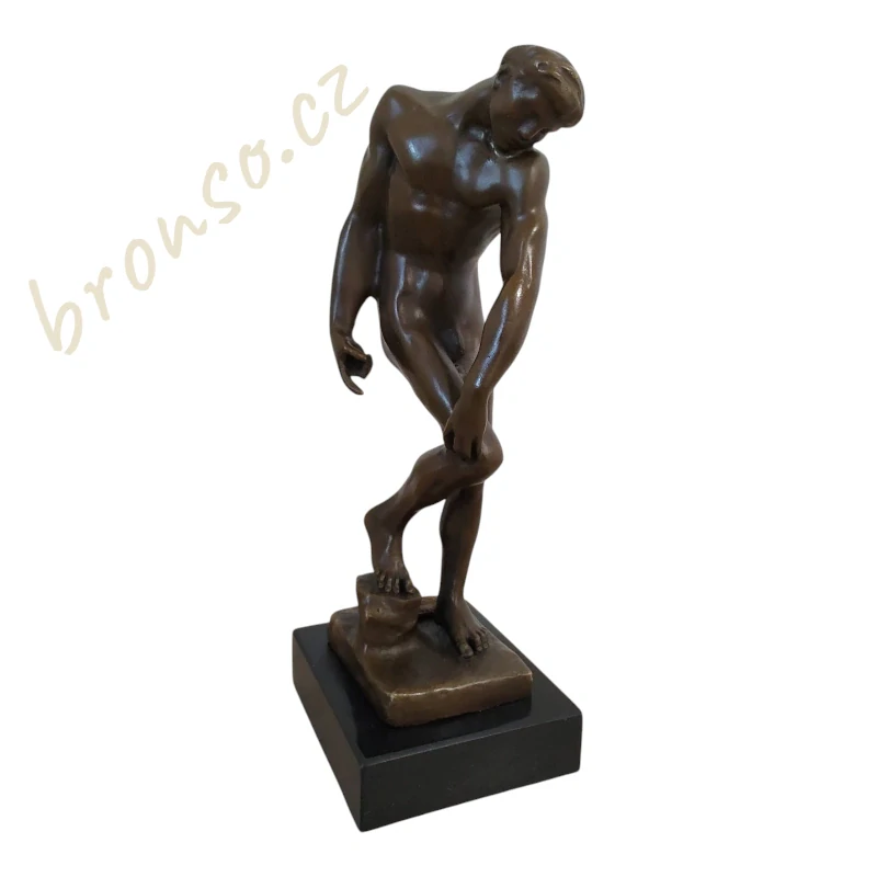 Adam - Stvoření člověka - Bronzová soška - Rodin
