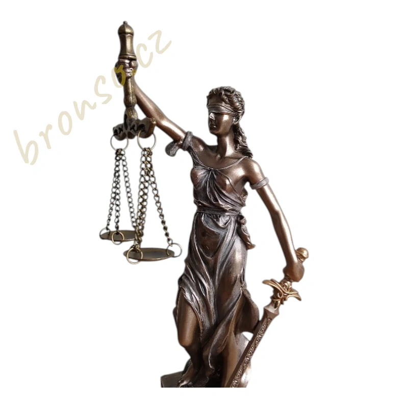 Bohyně spravedlnosti Justitia se váhami a mečem Veronese WU78136A4