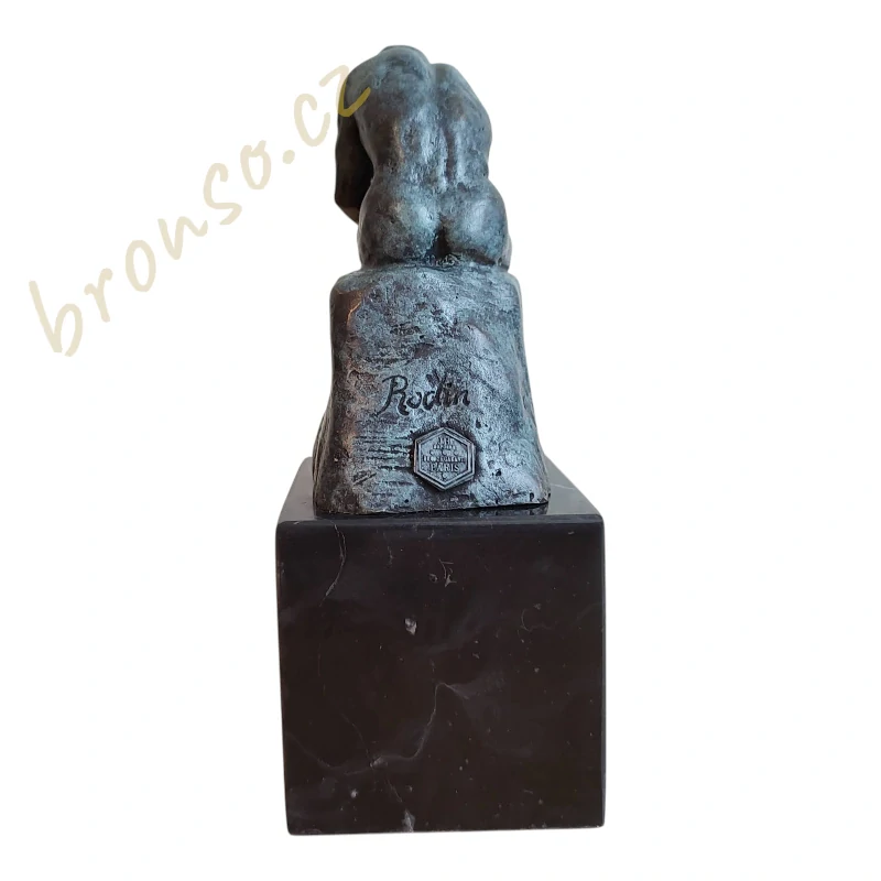 Myslitel – Le Penseur – Rodin – bronzová socha, klasická umělecká dekorace
