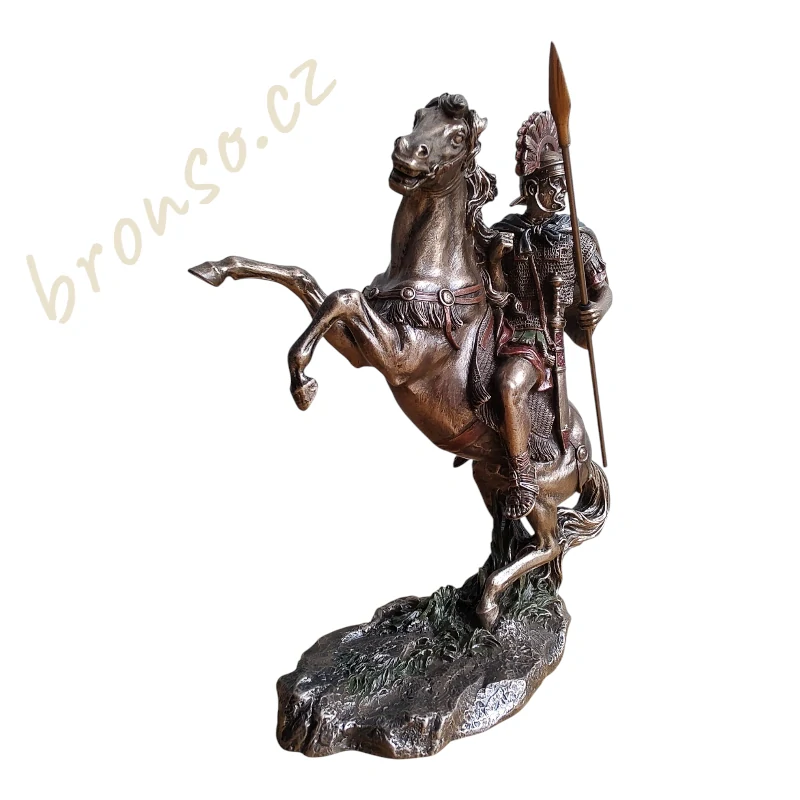 Římský centurion na koni – soška válečníka, historická dekorace, sběratelská figurka Veronese WU76086A4