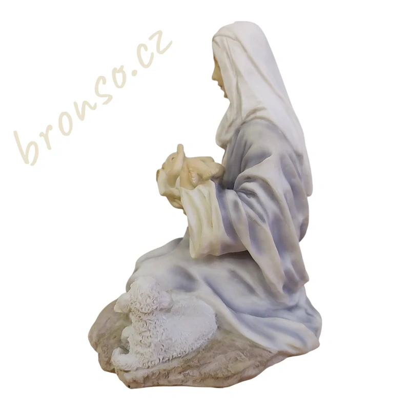 Panna Maria s Ježíškem a beránkem – křesťanská dekorace Veronese WU75996AA