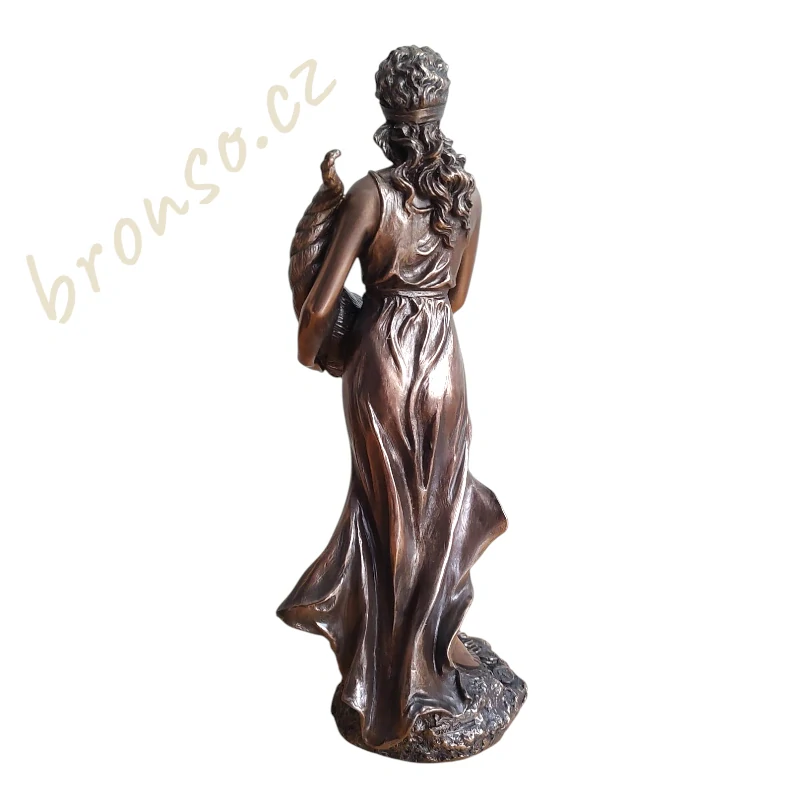 Fortuna – bohyně štěstí a prosperity, bronzovaná figurka symbolu hojnostiVeronese WU76450A1