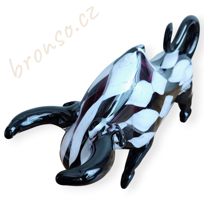 Býk - Skleněná soška býka