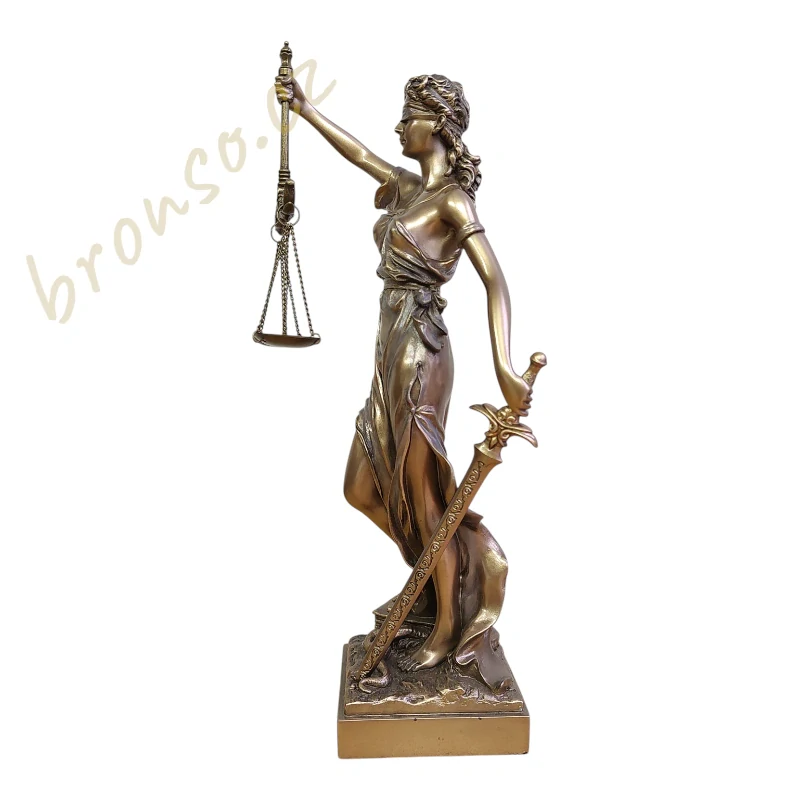Spravedlnost - bohyně Themis soška Veronese, dárek pro právníka, WU71832A4