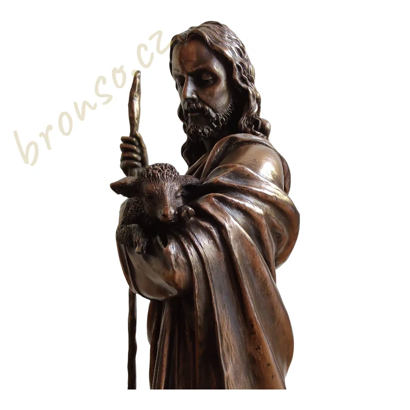 Ježíš Dobrý pastýř s beránkem, křesťanská dekorace Veronese WU75046A1