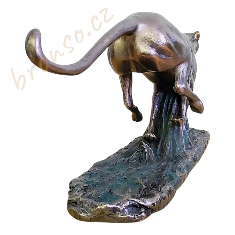 Gepard v běhu – figurka běžící šelmy, Veronese WU77416A4