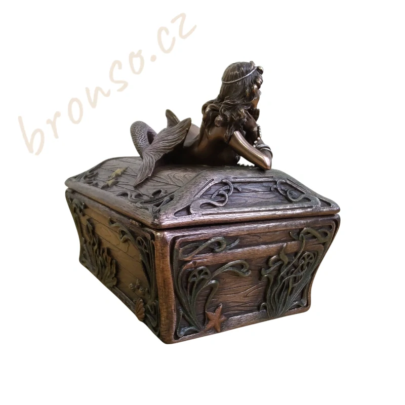 Šperkovnice s mořskou pannou – fantasy námořní dekorace, Veronese AN10411A4