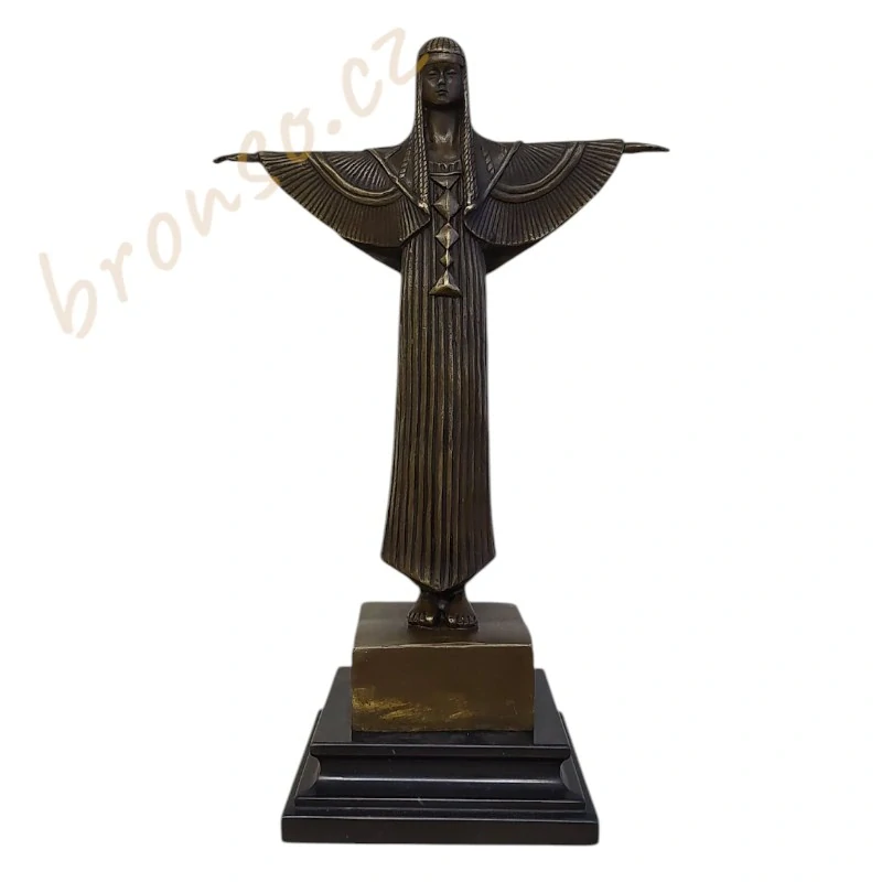Credo – Art Deco bronzová socha, elegantní ručně vyrobená umělecká dekorace