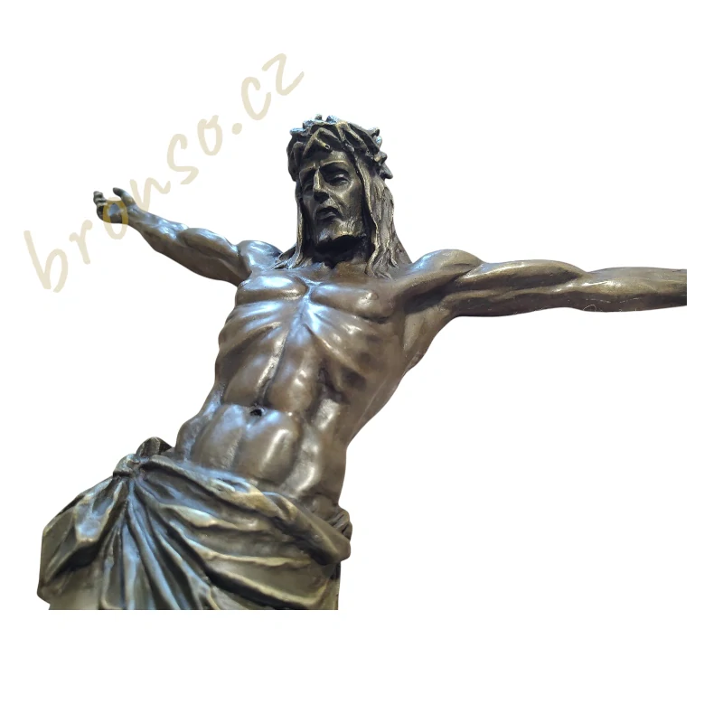 Ježíš Kristus - závěsná bronzová socha