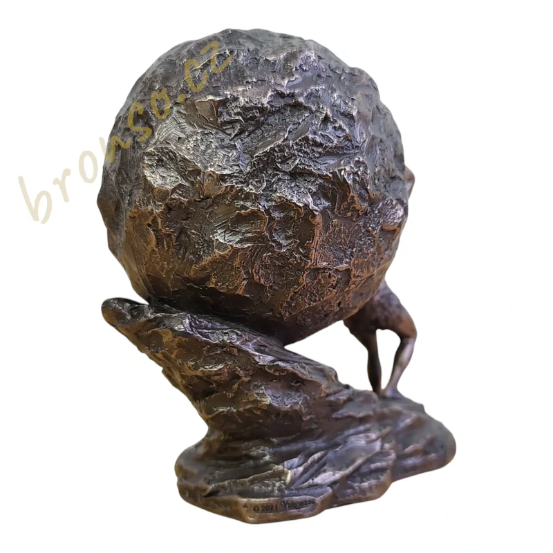 Soška Sisyfos – řecká mytologie, symbol vytrvalosti a lidského úsilí, dekorace do pracovny, Veronese WU77845A1