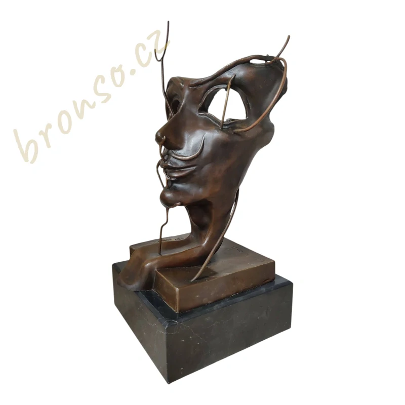Salvador Dalí - Autoportrét - Bronzová socha