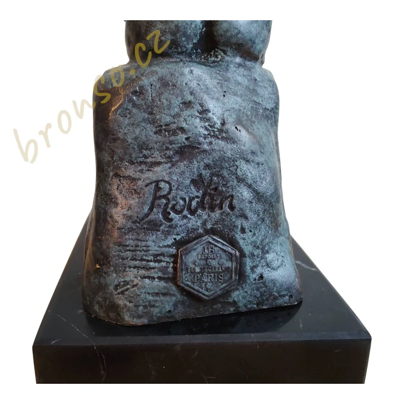 Myslitel – Le Penseur – Rodin – bronzová socha, klasická umělecká dekorace