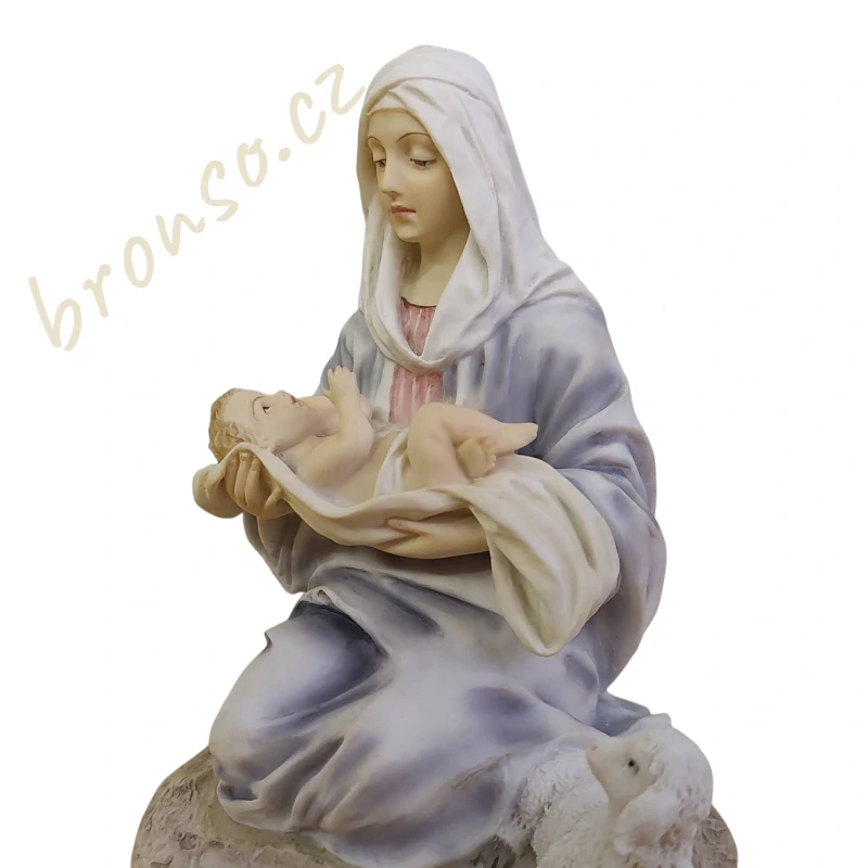 Panna Maria s Ježíškem a beránkem – křesťanská dekorace Veronese WU75996AA