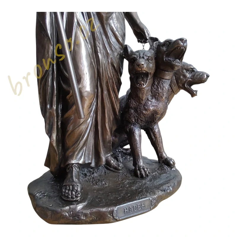 Hades s Kerberem – bronzovaná figurka řeckého boha podsvětí, Veronese WU76388A1