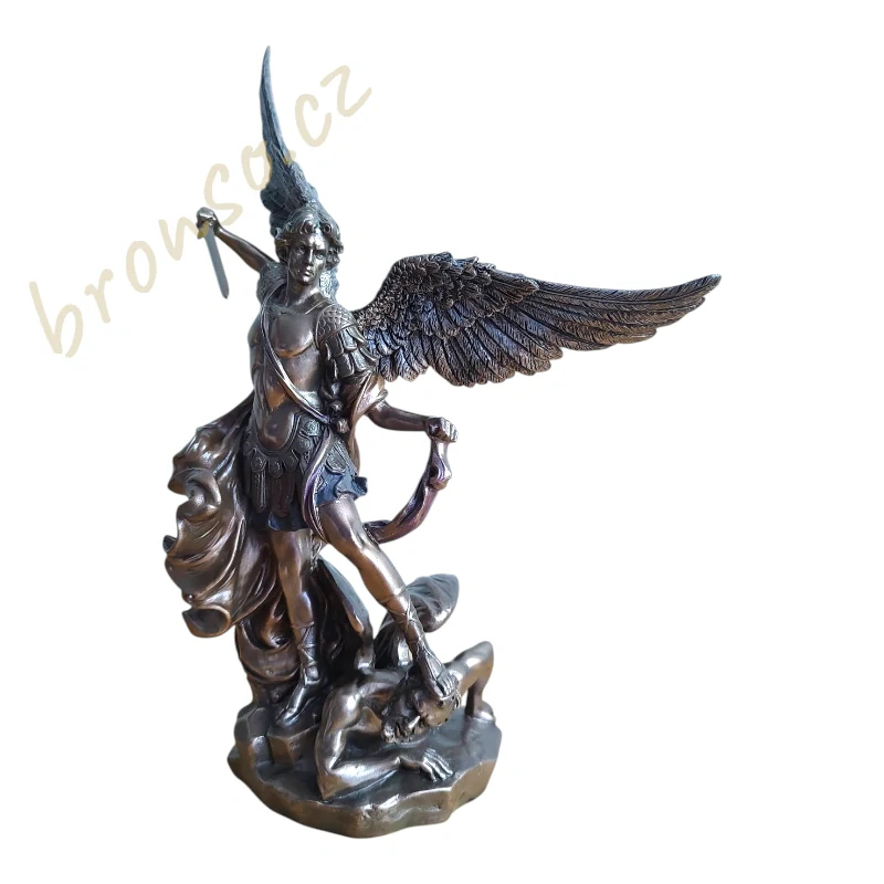 Archanděl Michael porážející Satana – náboženská figurka Veronese WU74997A4