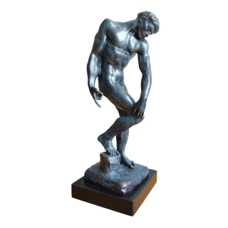 Adam – bronzová socha Rodin, stvoření člověka – umělecká dekorace