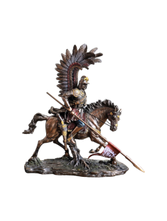 Polský husar na koni – soška Veronese, historická dekorace, WU74521A4